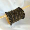 Black Pearl Bangles Set