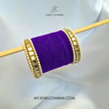 Dark Purple Double Karra 2 Dozen Bangles Set