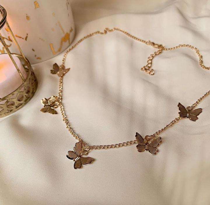 JC63 - Butterfly Choker Necklace