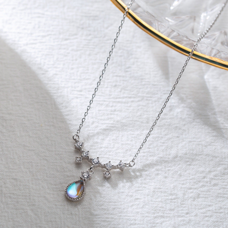 22k Silver Sterling Moonstone Necklace for Women