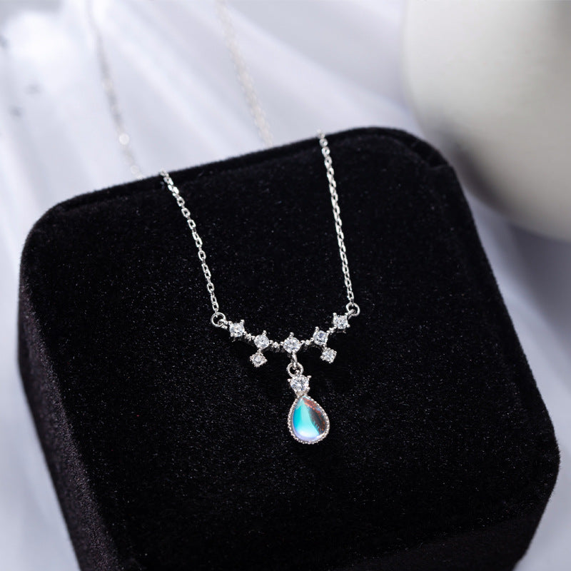 22k Silver Sterling Moonstone Necklace for Women