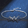 Elegant ECG Design Bracelet for Women 4.9