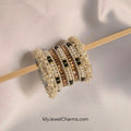 Black pearl champagne vaganza garja bangles